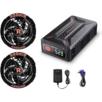 Amazon.co.jp: 2025革新設計 42V超高出力 ファンバッテリーセット 2